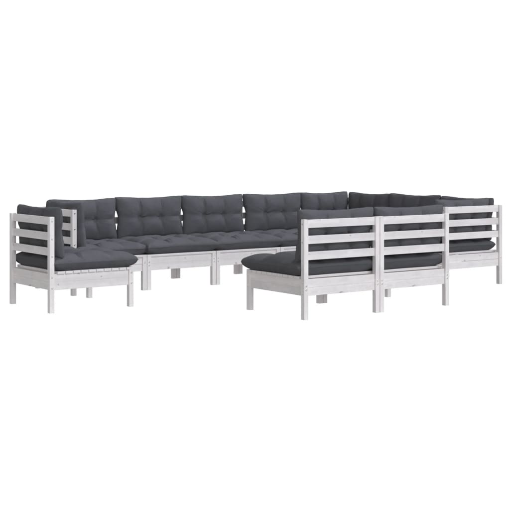 8720286865309_g_en_hd_1 vidaXL 10 Piece Garden Lounge Set with Cushions White Solid Pinewood - Image 3