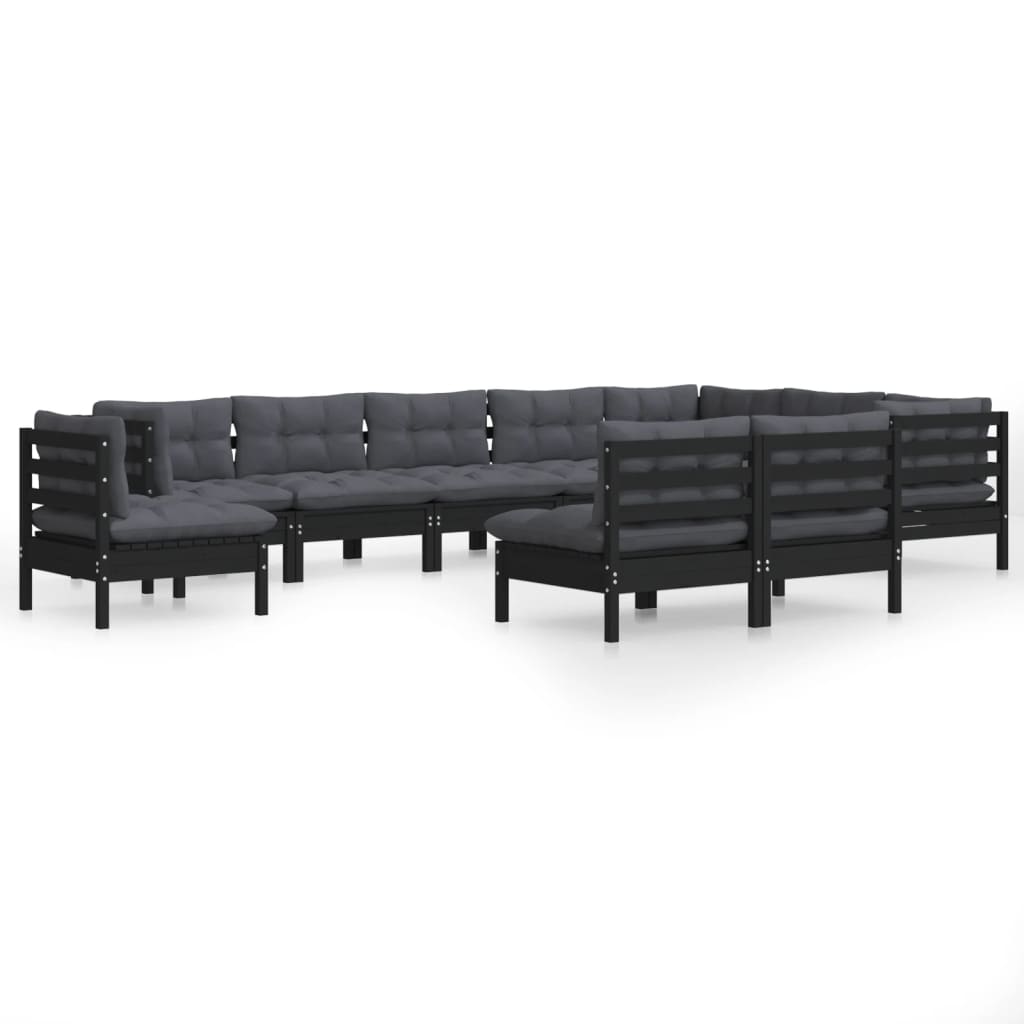 8720286865330_a_en_hd_1 vidaXL 10 Piece Garden Lounge Set with Cushions Black Solid Pinewood - Image 2