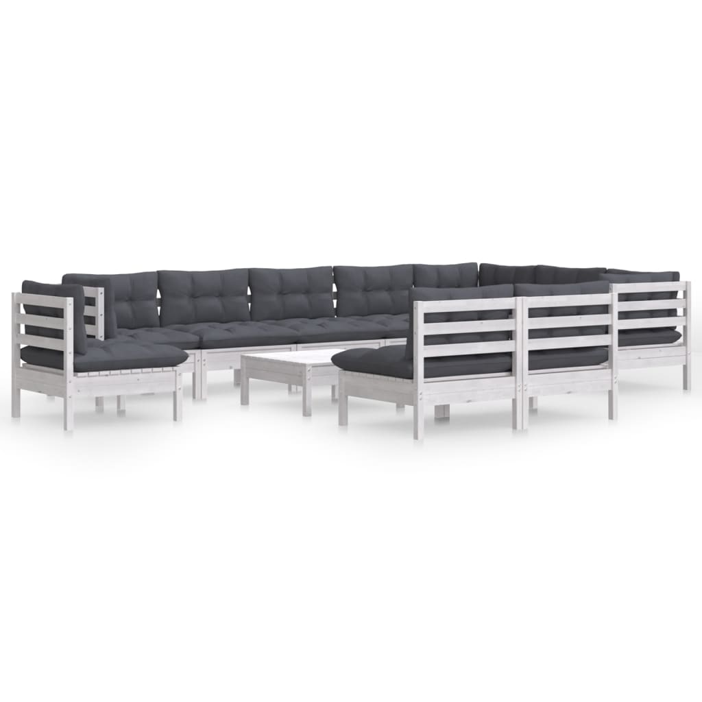 8720286865361_a_en_hd_1 vidaXL 11 Piece Garden Lounge Set with Cushions White Solid Pinewood - Image 2