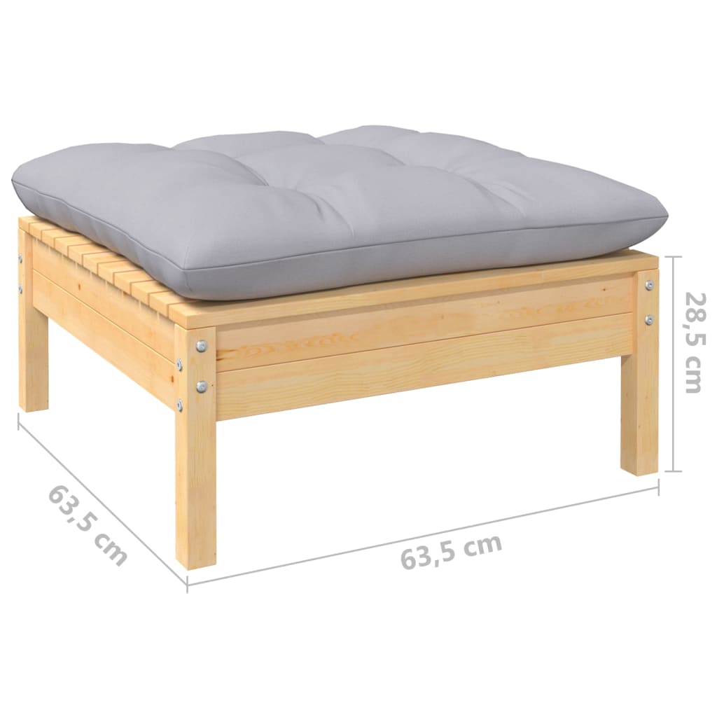 8720286865460_g_en_hd_7 vidaXL 10 Piece Garden Lounge Set with Grey Cushions Solid Pinewood - Image 9
