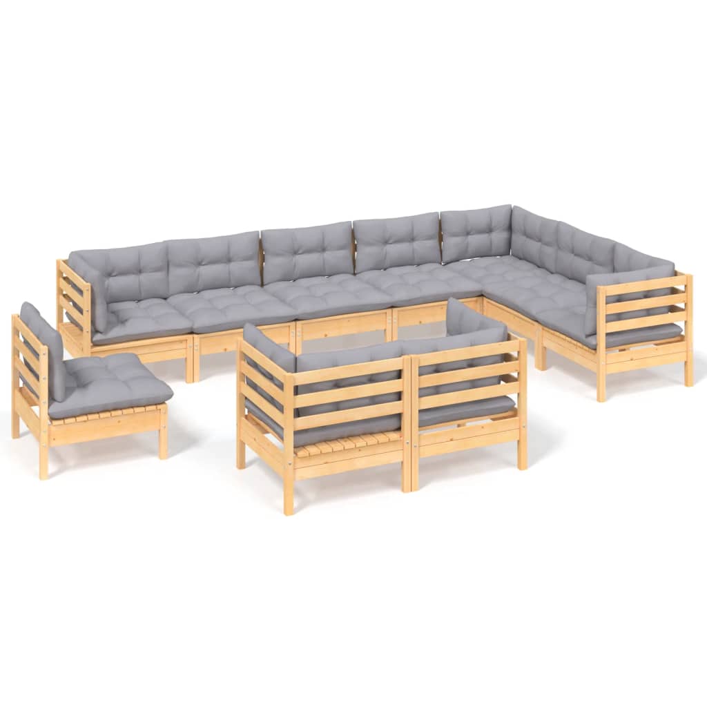 8720286865521_a_en_hd_1 vidaXL 10 Piece Garden Lounge Set with Grey Cushions Solid Pinewood - Image 2