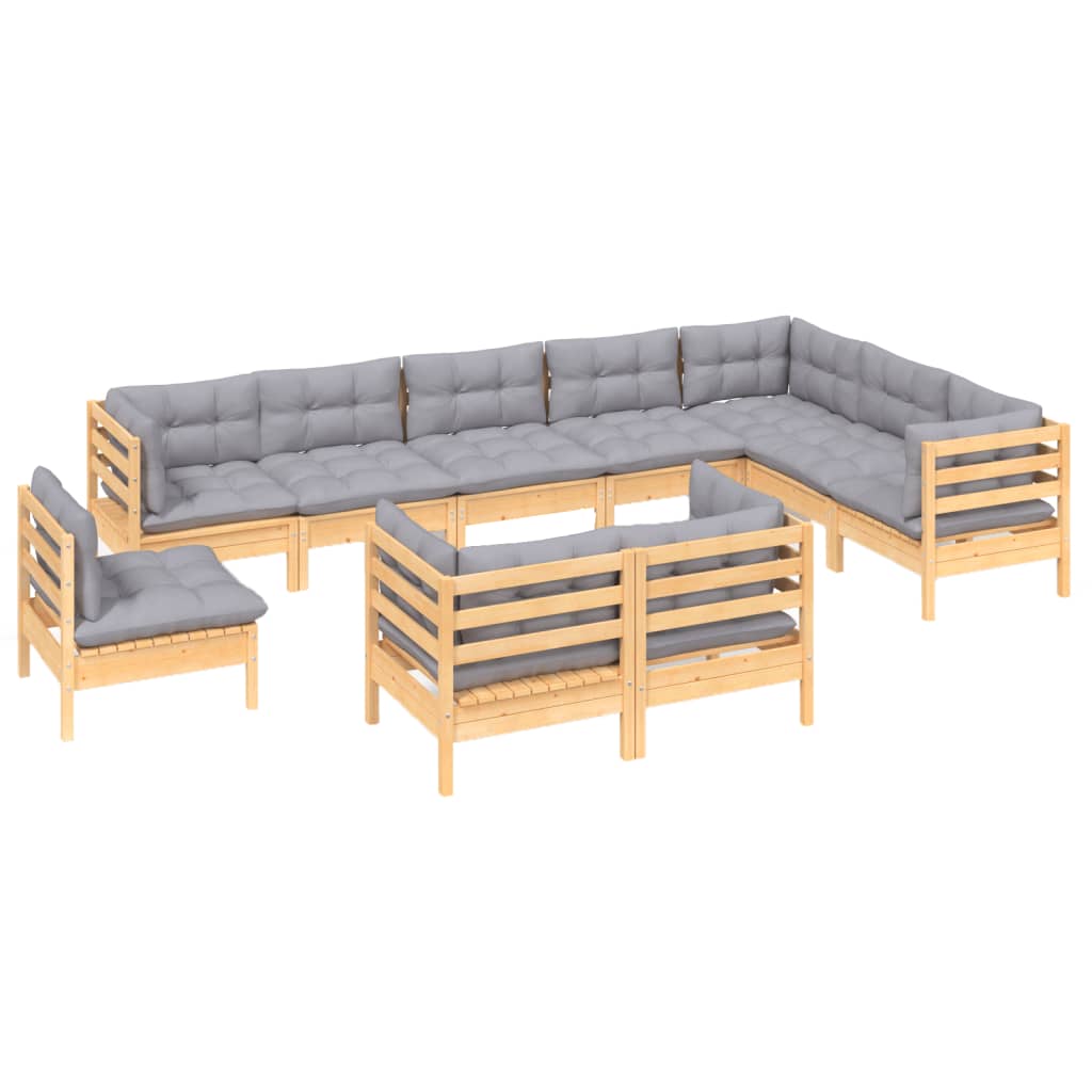 8720286865521_g_en_hd_1 vidaXL 10 Piece Garden Lounge Set with Grey Cushions Solid Pinewood - Image 3