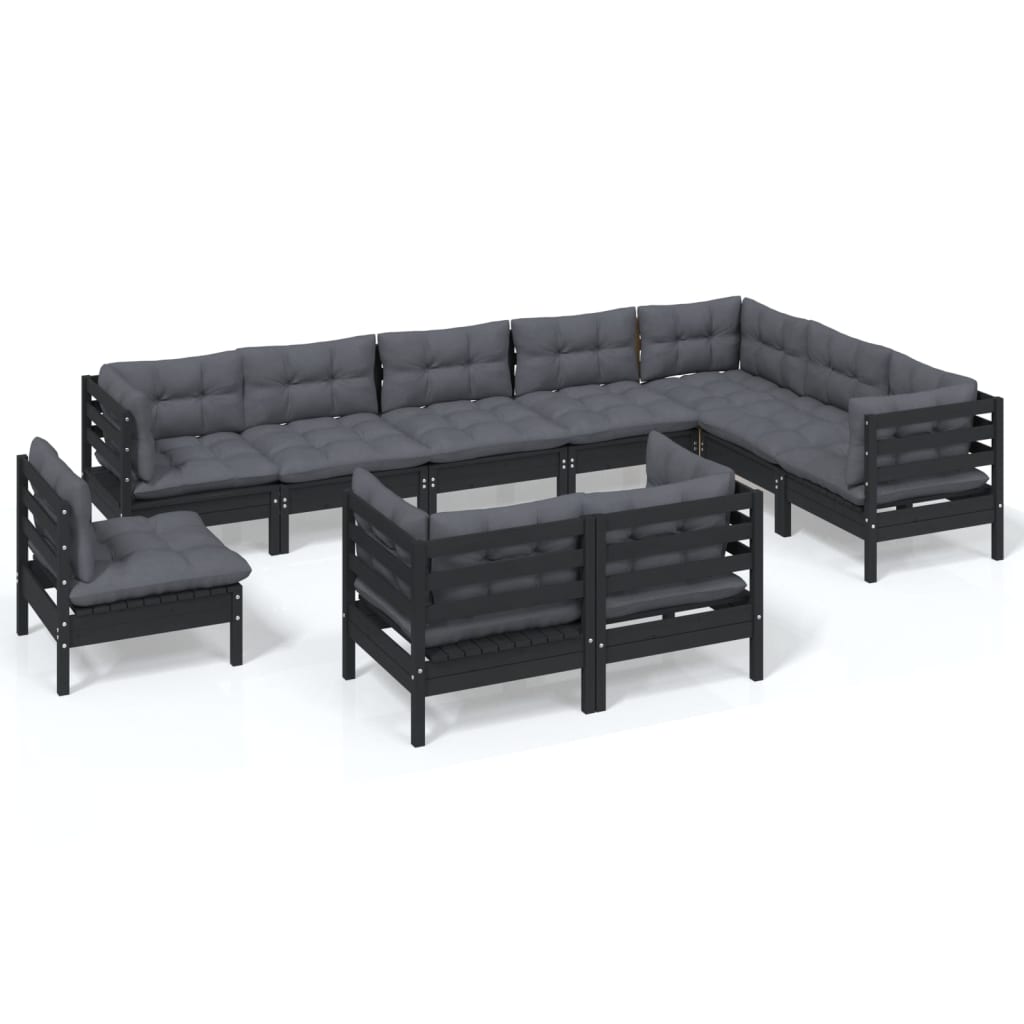 8720286865576_a_en_hd_1 vidaXL 10 Piece Garden Lounge Set with Cushions Black Solid Pinewood - Image 2