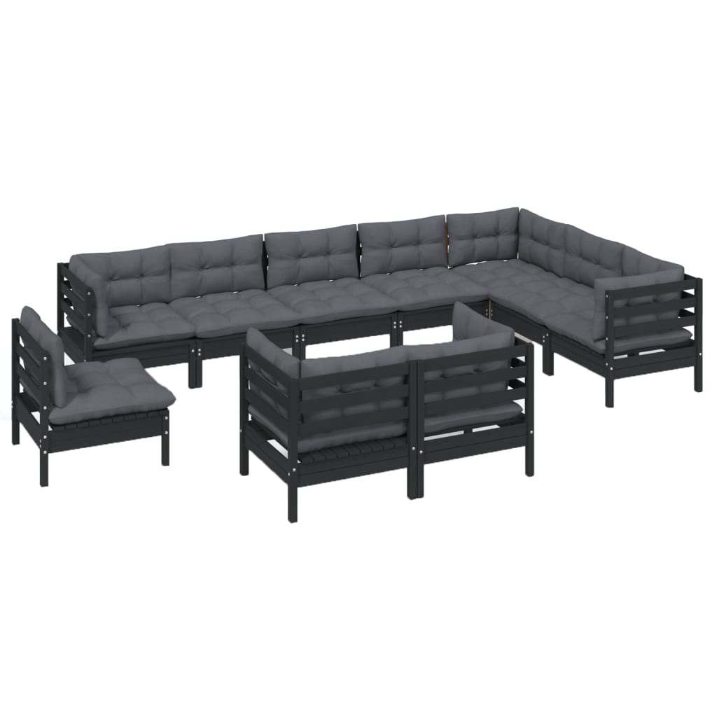 8720286865576_g_en_hd_1 vidaXL 10 Piece Garden Lounge Set with Cushions Black Solid Pinewood - Image 3