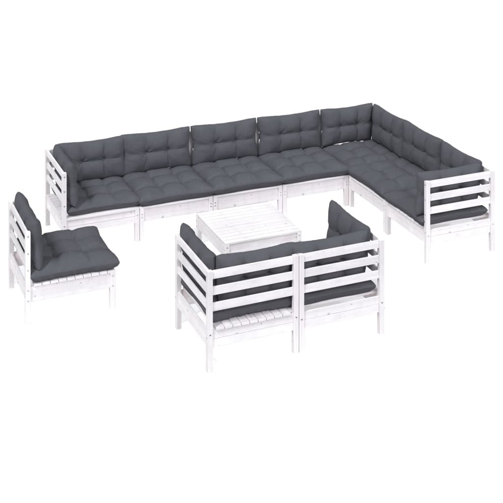 8720286865606_g_en_hd_1 vidaXL 11 Piece Garden Lounge Set with Cushions White Solid Pinewood - Image 3