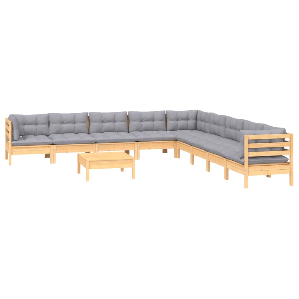 8720286865941_g_en_hd_1 vidaXL 10 Piece Garden Lounge Set with Grey Cushions Solid Pinewood - Image 3