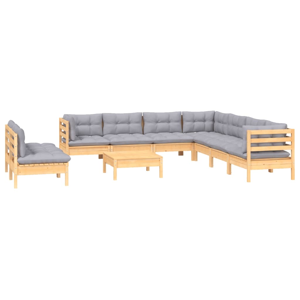 8720286866061_g_en_hd_1 vidaXL 10 Piece Garden Lounge Set with Grey Cushions Solid Pinewood - Image 3