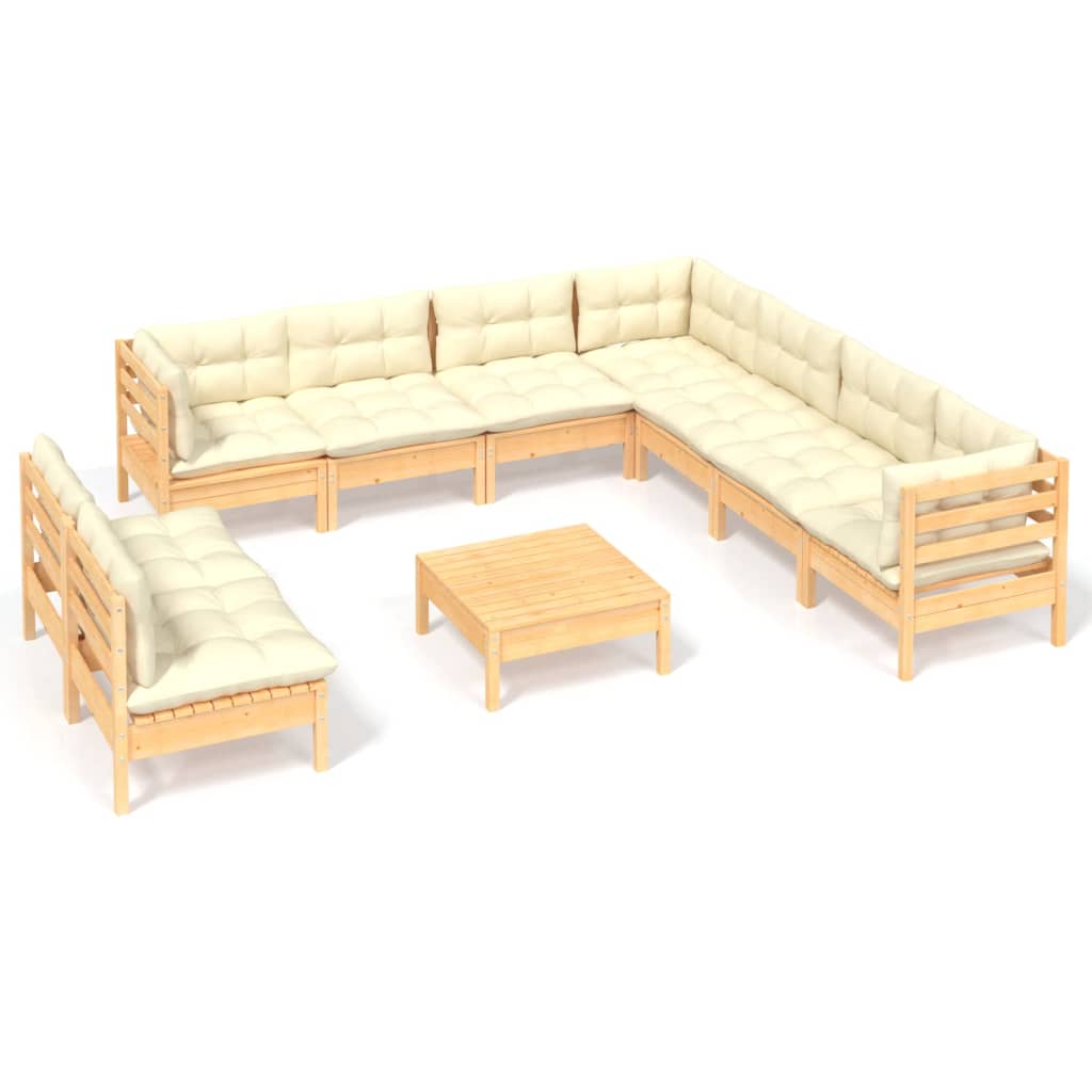 8720286866078_a_en_hd_1 vidaXL 10 Piece Garden Lounge Set with Cream Cushions Solid Pinewood - Image 2
