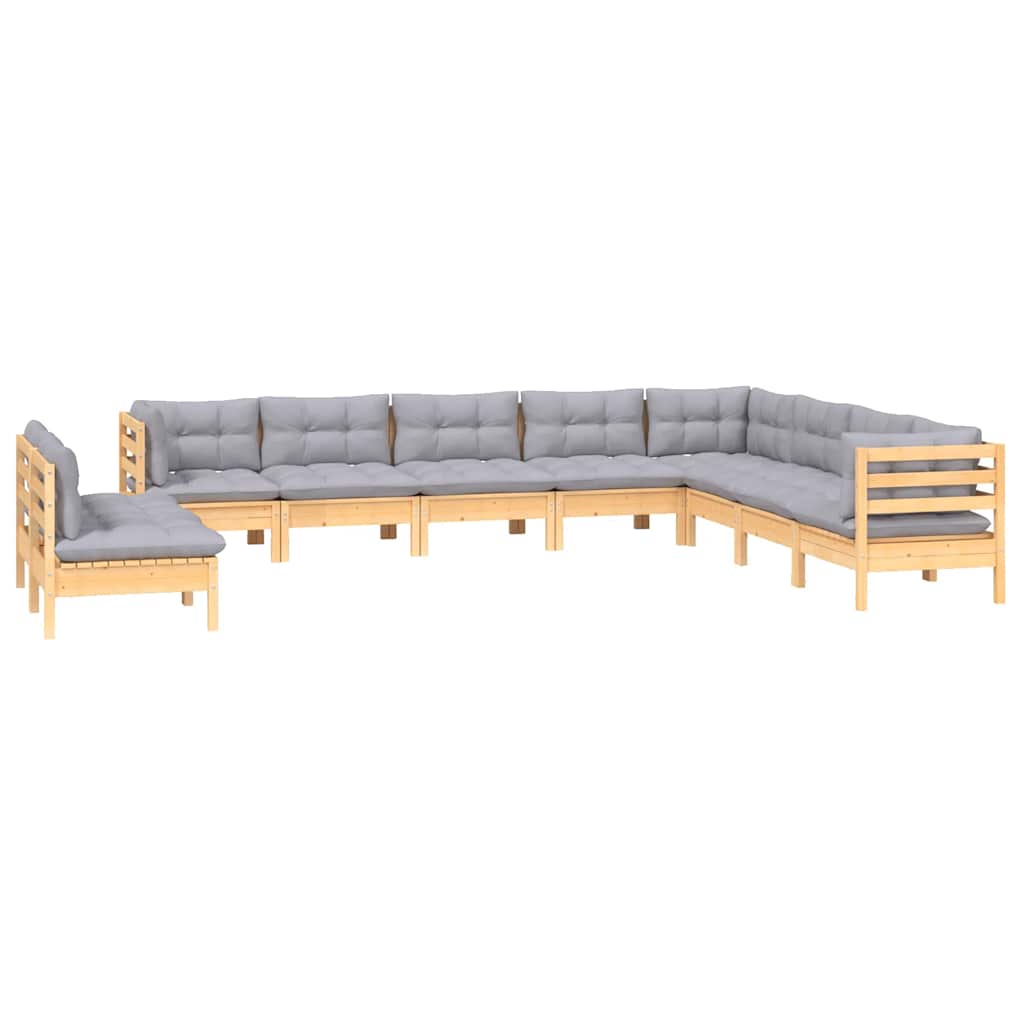 8720286866122_g_en_hd_1 vidaXL 10 Piece Garden Lounge Set with Grey Cushions Solid Pinewood - Image 3