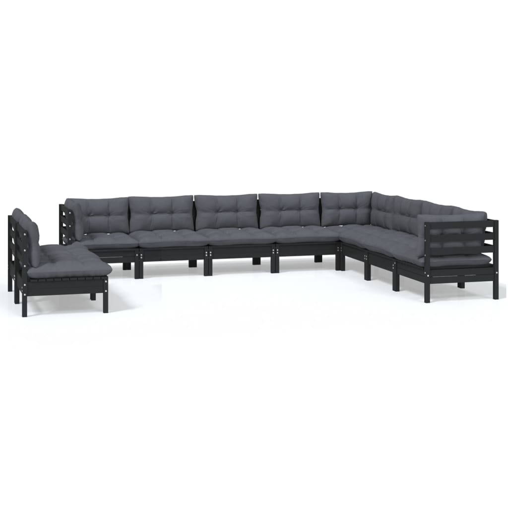 8720286866177_a_en_hd_1 vidaXL 10 Piece Garden Lounge Set with Cushions Black Solid Pinewood - Image 2