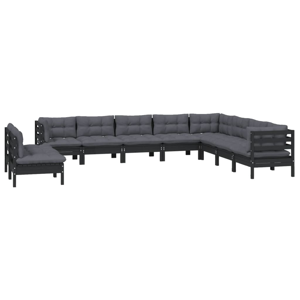 8720286866177_g_en_hd_1 vidaXL 10 Piece Garden Lounge Set with Cushions Black Solid Pinewood - Image 3