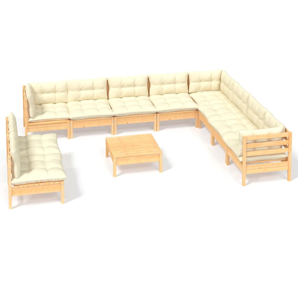 8720286866191_a_en_hd_1 vidaXL 11 Piece Garden Lounge Set with Cream Cushions Solid Pinewood - Image 2