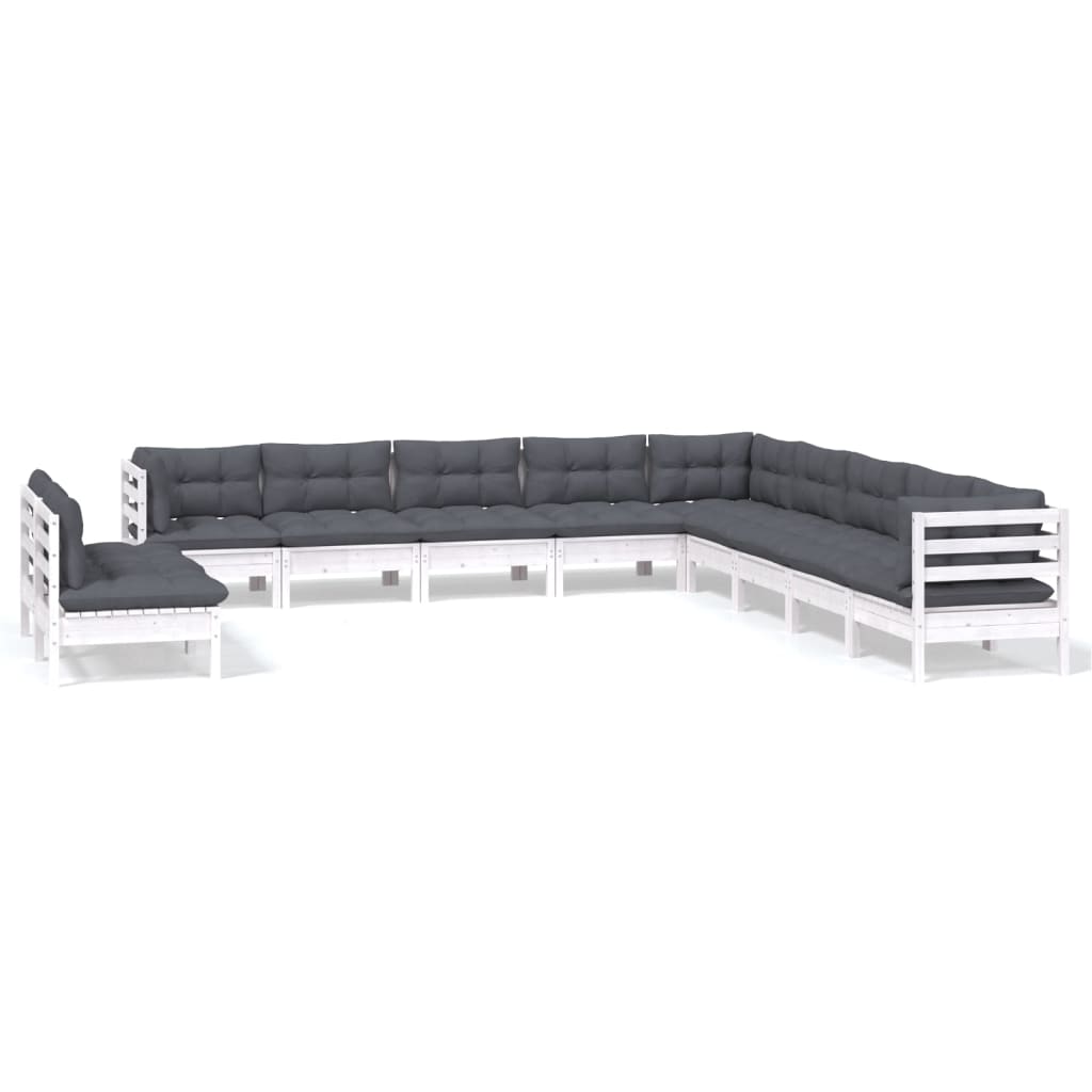 8720286866269_a_en_hd_1 vidaXL 11 Piece Garden Lounge Set with Cushions White Solid Pinewood - Image 2