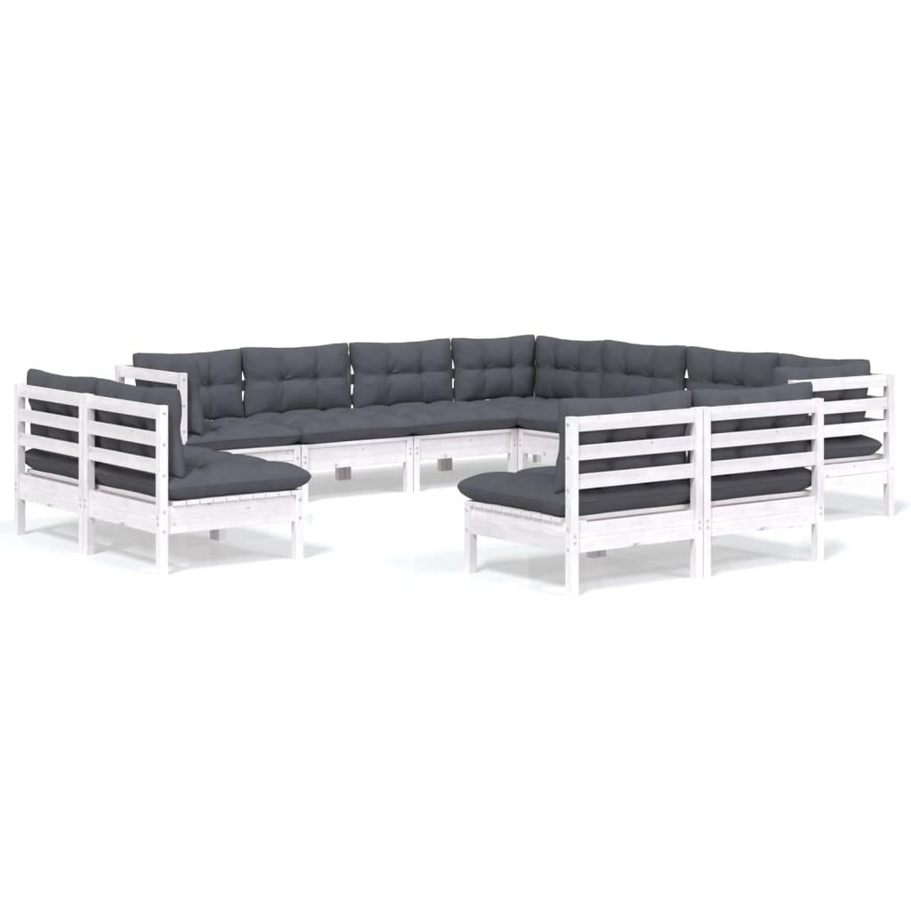 8720286866382_a_en_hd_1 vidaXL 11 Piece Garden Lounge Set with Cushions White Solid Pinewood - Image 2