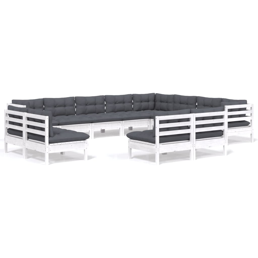 8720286866504_a_en_hd_1 vidaXL 12 Piece Garden Lounge Set with Cushions White Solid Pinewood - Image 2