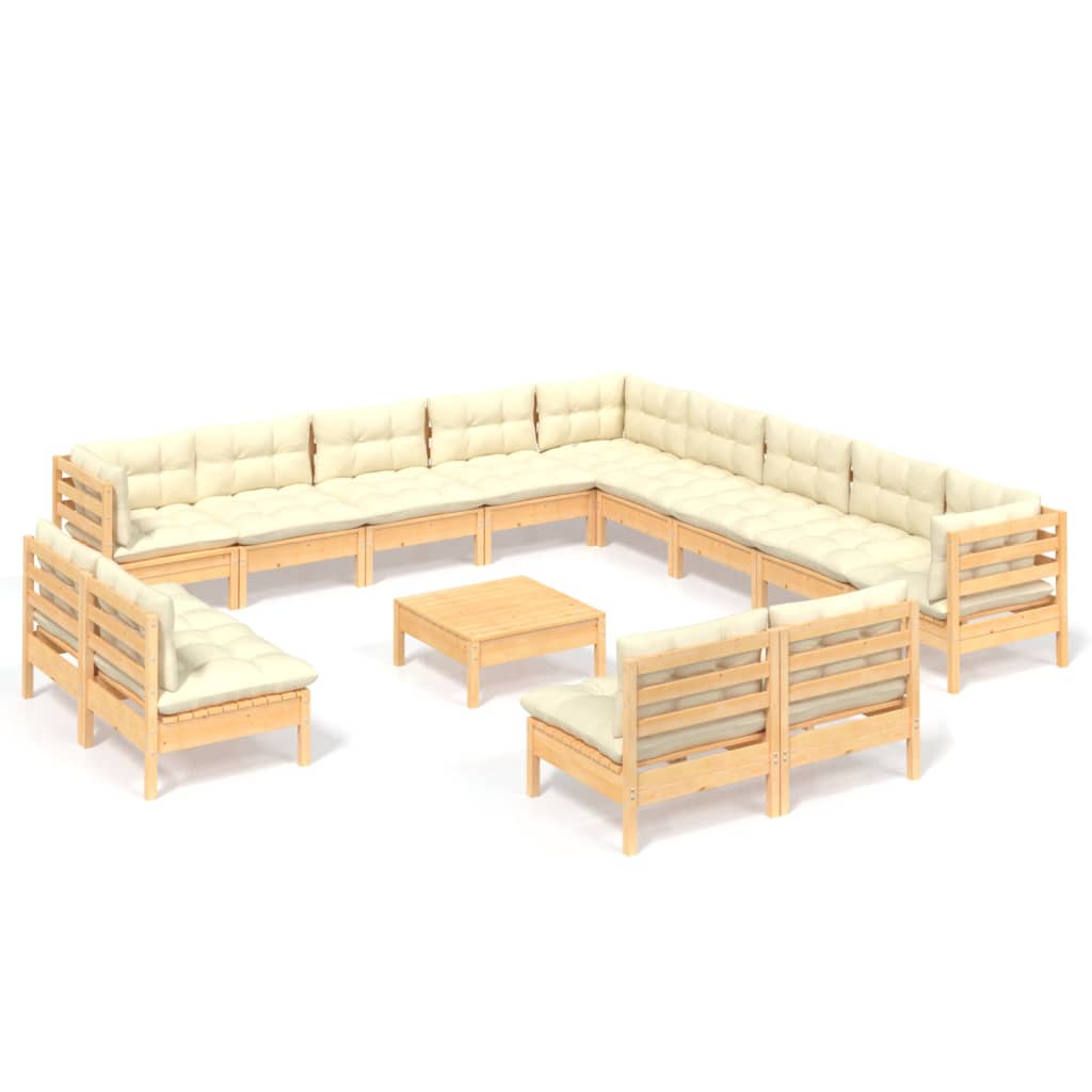8720286866672_a_en_hd_1 vidaXL 14 Piece Garden Lounge Set with Cream Cushions Solid Pinewood - Image 2