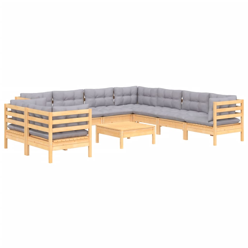 8720286866788_g_en_hd_1 vidaXL 10 Piece Garden Lounge Set with Grey Cushions Solid Pinewood - Image 3