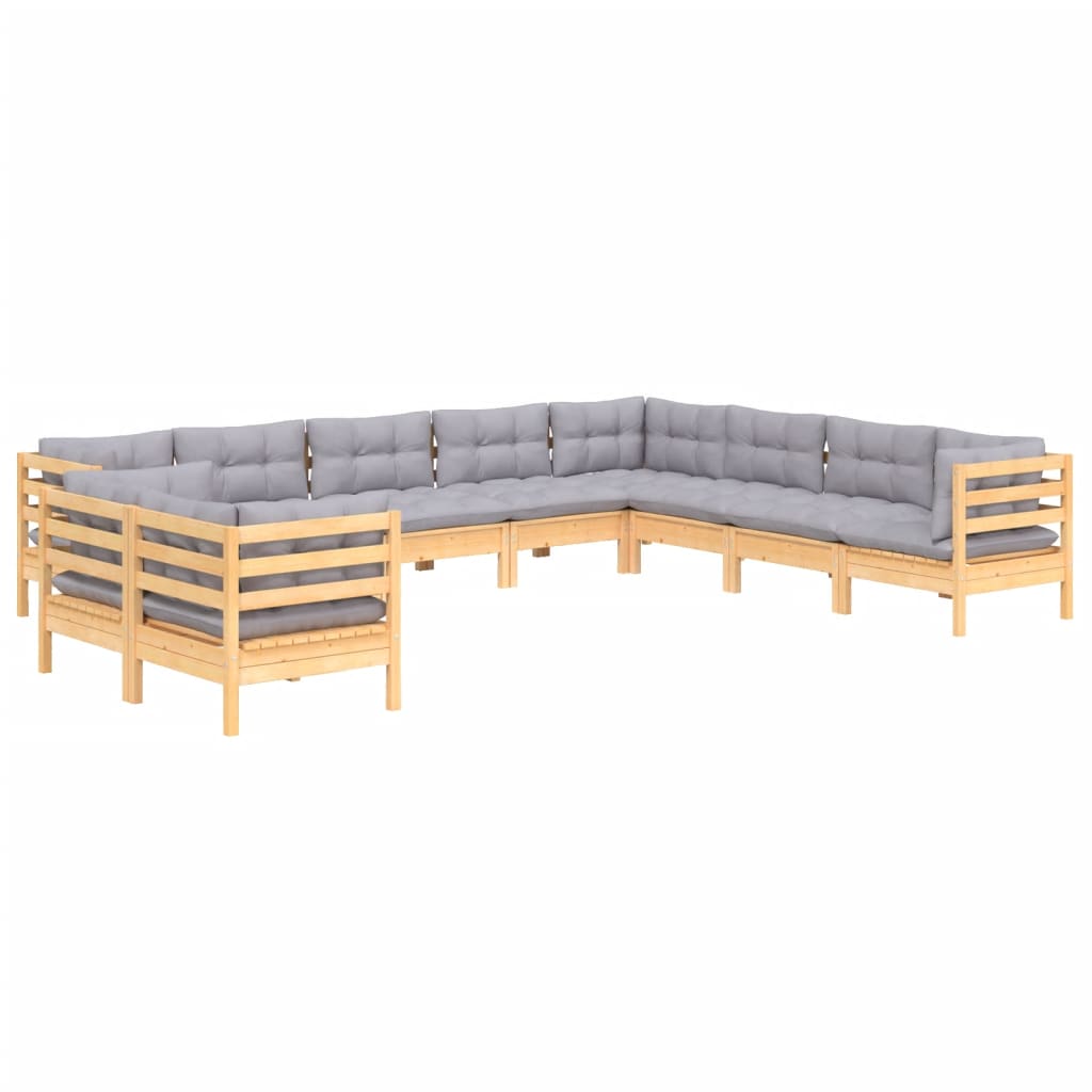8720286866849_g_en_hd_1 vidaXL 10 Piece Garden Lounge Set with Grey Cushions Solid Pinewood - Image 3