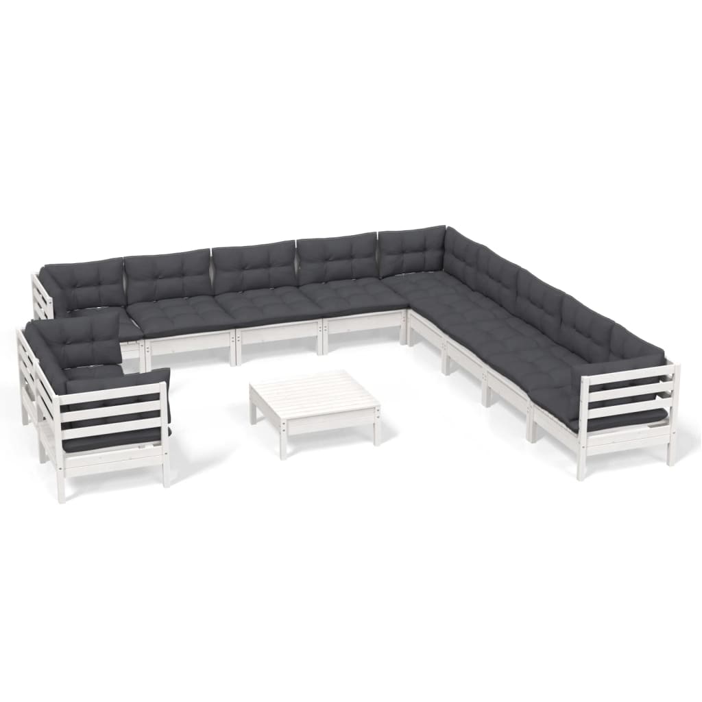 8720286867044_a_en_hd_1 vidaXL 12 Piece Garden Lounge Set with Cushions White Solid Pinewood - Image 2