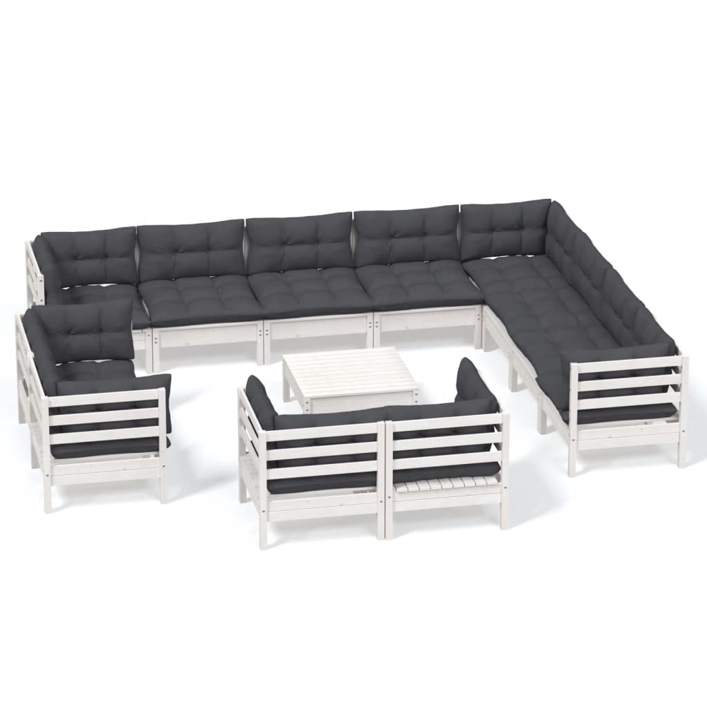 8720286867280_a_en_hd_1 vidaXL 13 Piece Garden Lounge Set with Cushions White Solid Pinewood - Image 2