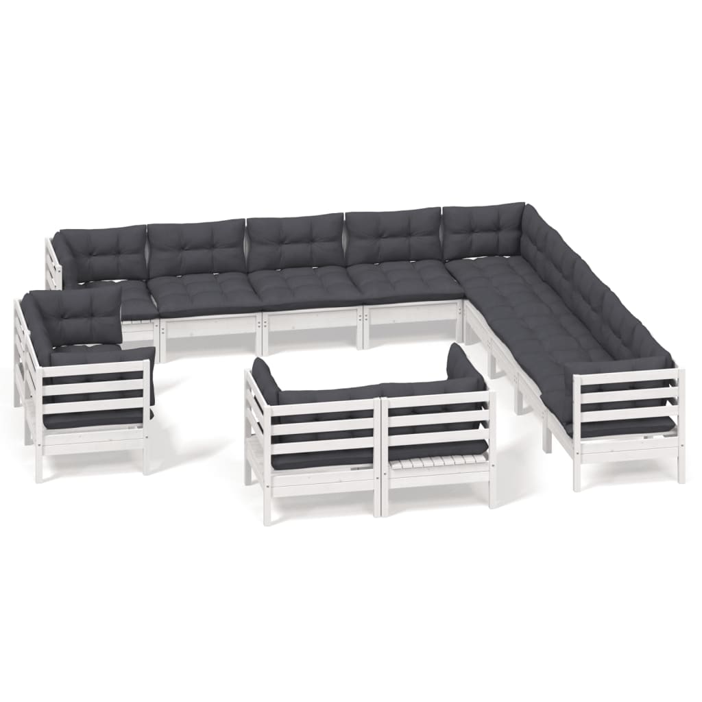 8720286867341_a_en_hd_1 vidaXL 13 Piece Garden Lounge Set with Cushions White Solid Pinewood - Image 2