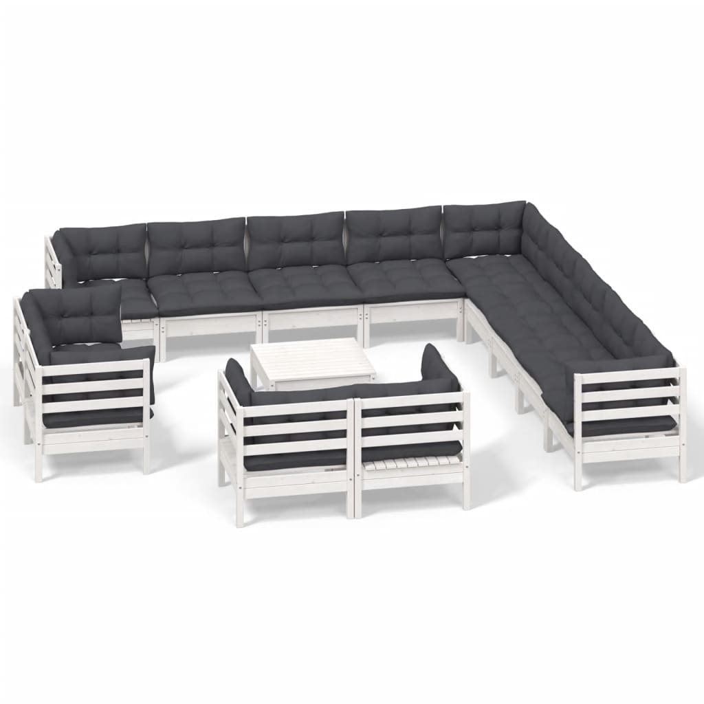 8720286867402_a_en_hd_1 vidaXL 14 Piece Garden Lounge Set with Cushions White Solid Pinewood - Image 2