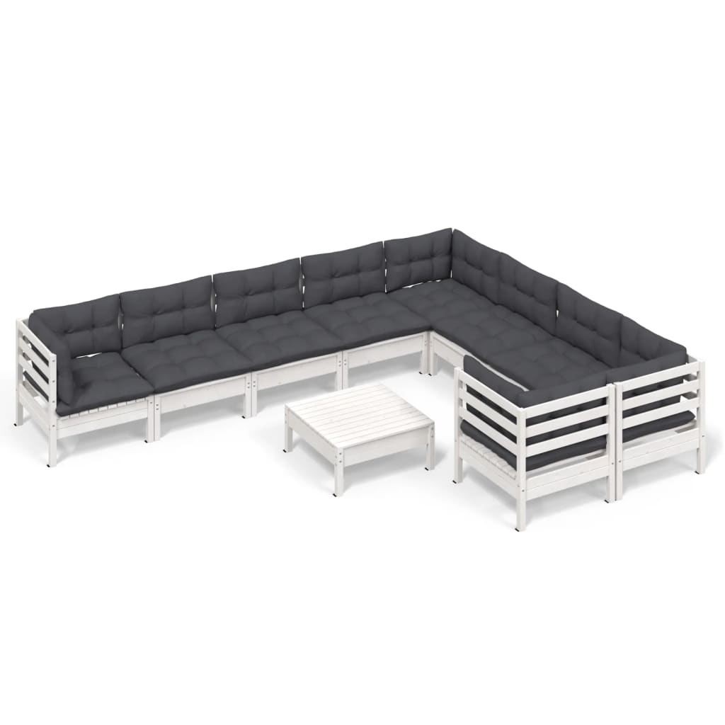 8720286867648_a_en_hd_1 vidaXL 10 Piece Garden Lounge Set with Cushions White Pinewood - Image 2