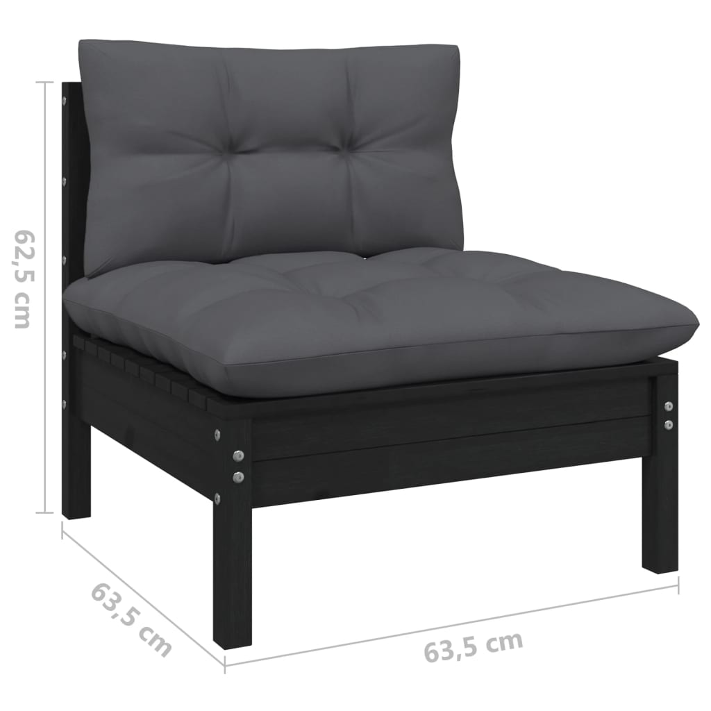 8720286867679_g_en_hd_5 vidaXL 10 Piece Garden Lounge Set with Cushions Black Pinewood - Image 7