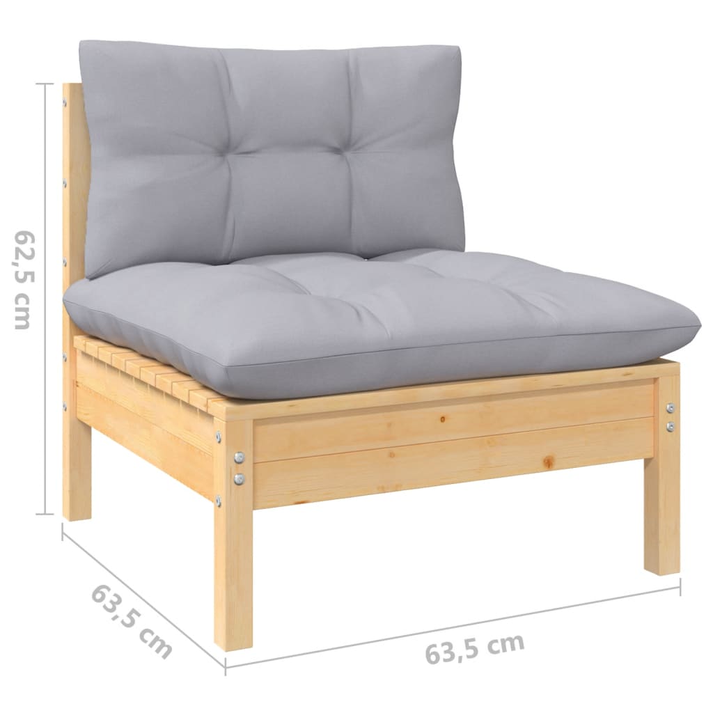 8720286867686_g_en_hd_4 vidaXL 10 Piece Garden Lounge Set with Grey Cushions Pinewood - Image 6
