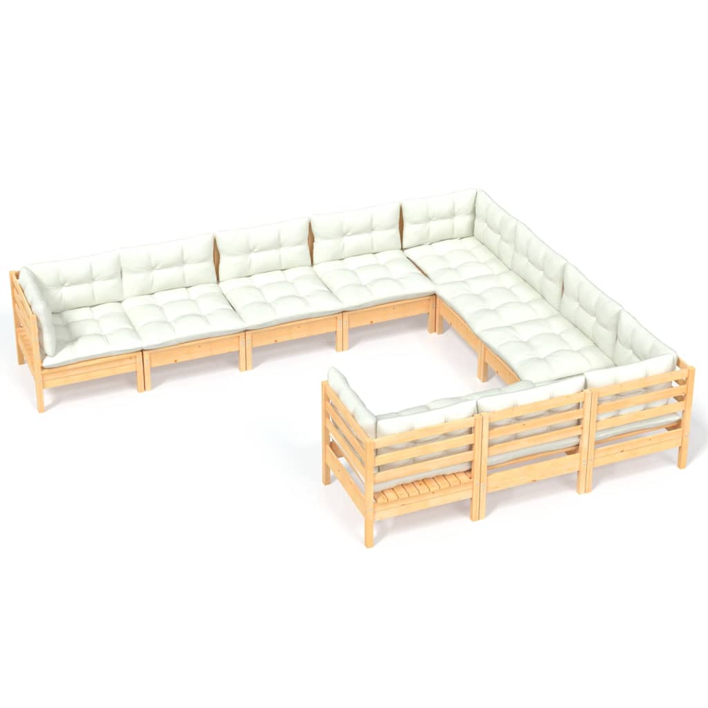 8720286867693_a_en_hd_1 vidaXL 10 Piece Garden Lounge Set with Cream Cushions Pinewood - Image 2