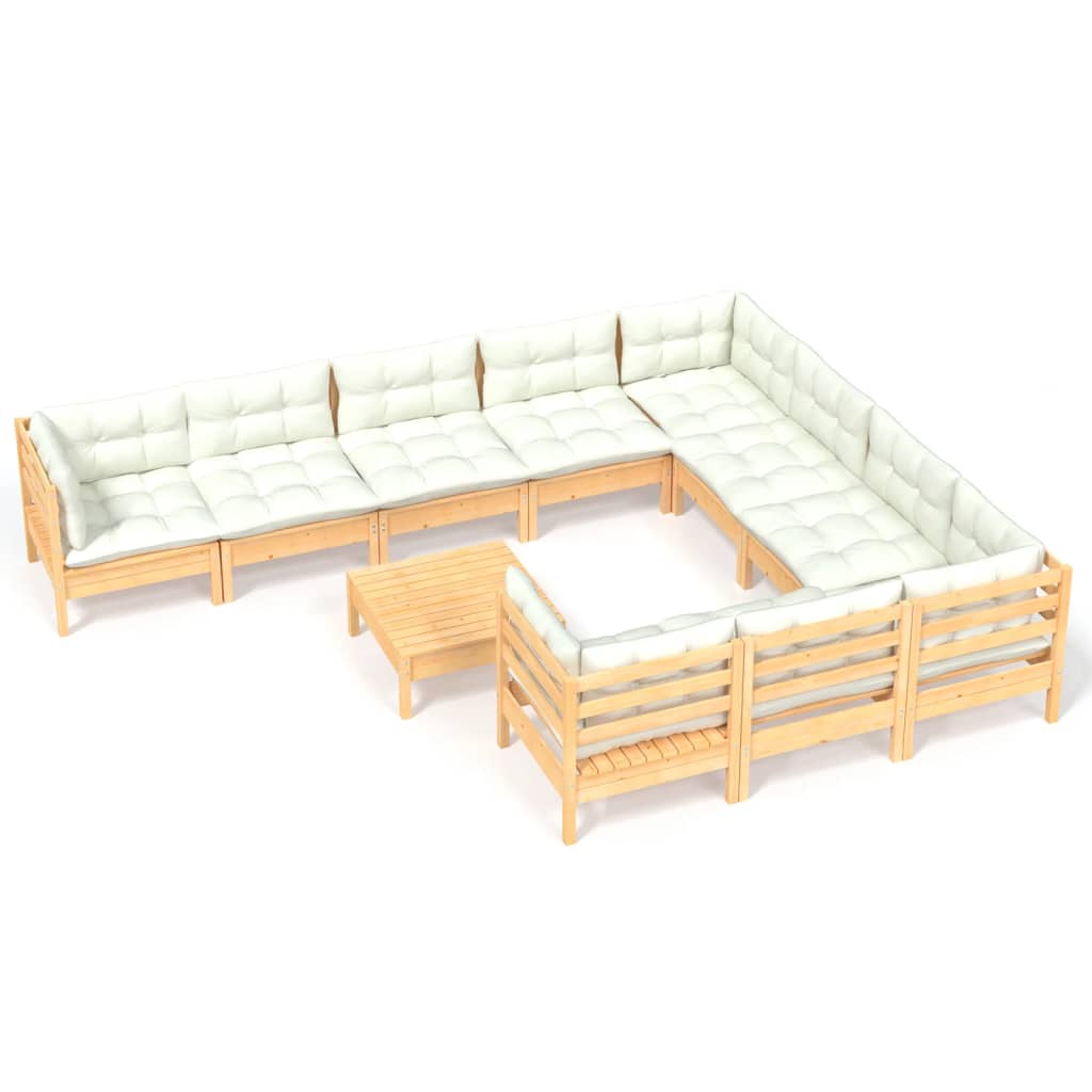 8720286867754_a_en_hd_1 vidaXL 11 Piece Garden Lounge Set with Cream Cushions Pinewood - Image 2