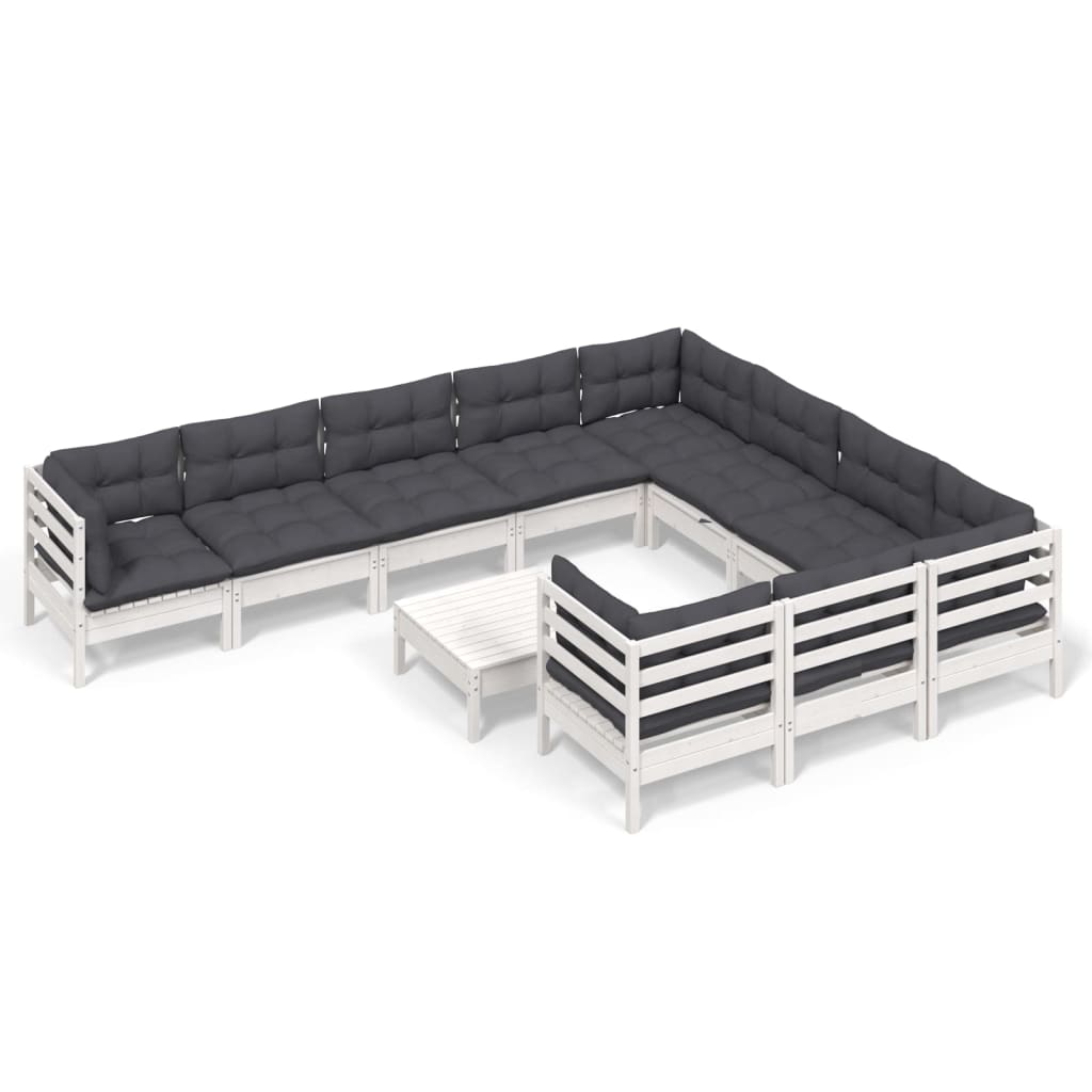 8720286867761_a_en_hd_1 vidaXL 11 Piece Garden Lounge Set with Cushions White Pinewood - Image 2