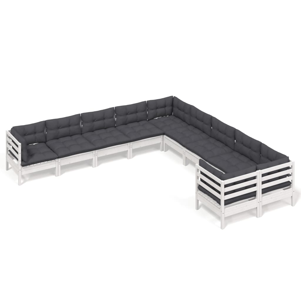 8720286867822_a_en_hd_1 vidaXL 10 Piece Garden Lounge Set with Cushions White Pinewood - Image 2