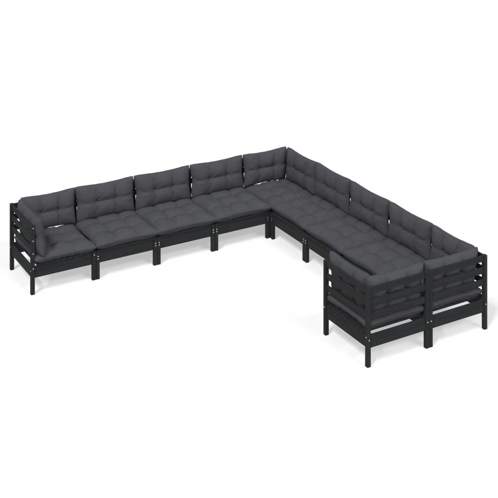 8720286867853_a_en_hd_1 vidaXL 10 Piece Garden Lounge Set with Cushions Black Pinewood - Image 2