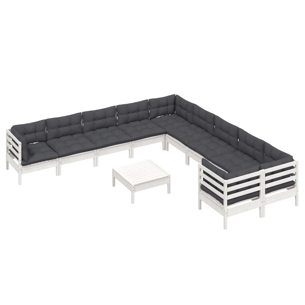 8720286867884_g_en_hd_1 vidaXL 11 Piece Garden Lounge Set with Cushions White Pinewood - Image 3
