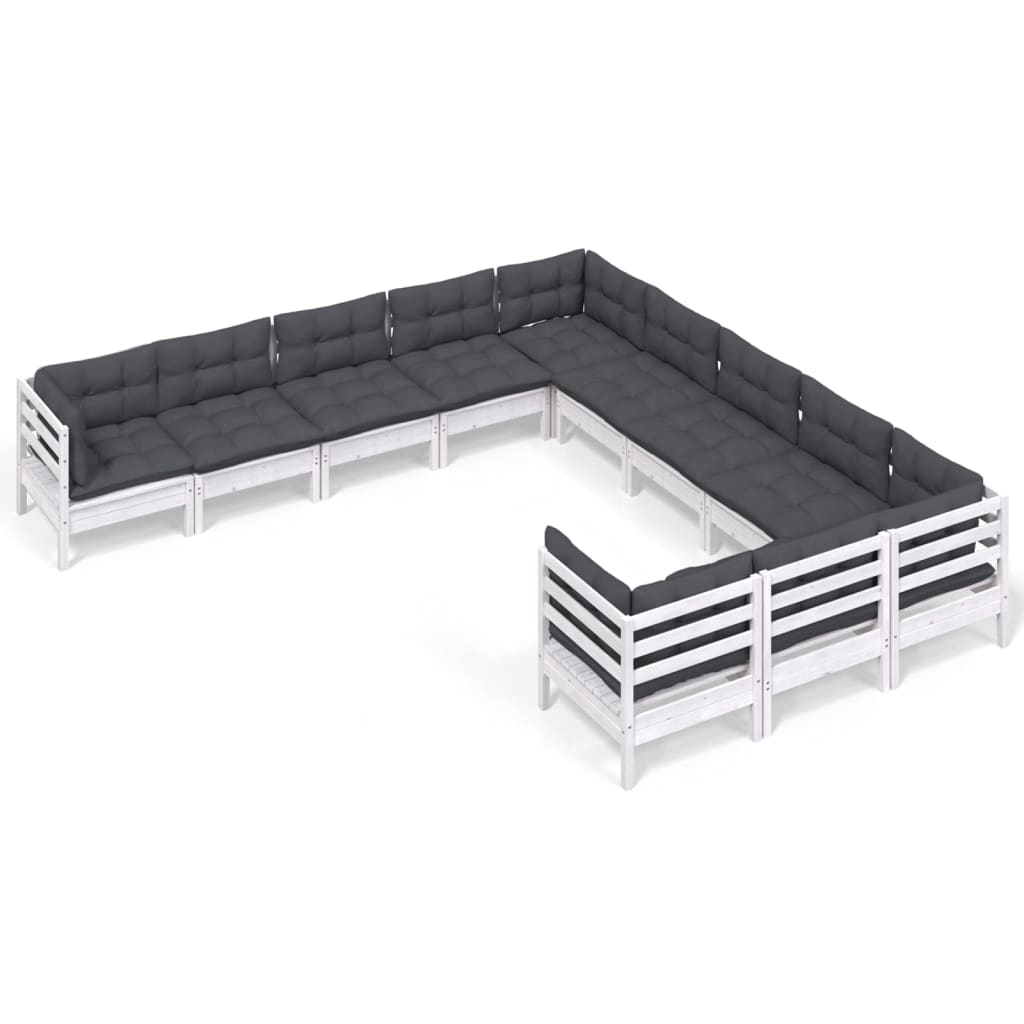 8720286867945_a_en_hd_1 vidaXL 11 Piece Garden Lounge Set with Cushions White Pinewood - Image 2