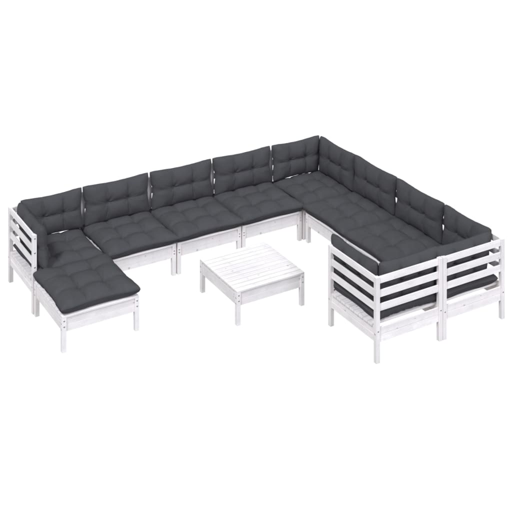8720286868126_g_en_hd_1 vidaXL 11 Piece Garden Lounge Set with Cushions White Pinewood - Image 3