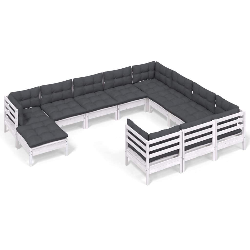 8720286868188_a_en_hd_1 vidaXL 11 Piece Garden Lounge Set with Cushions White Pinewood - Image 2
