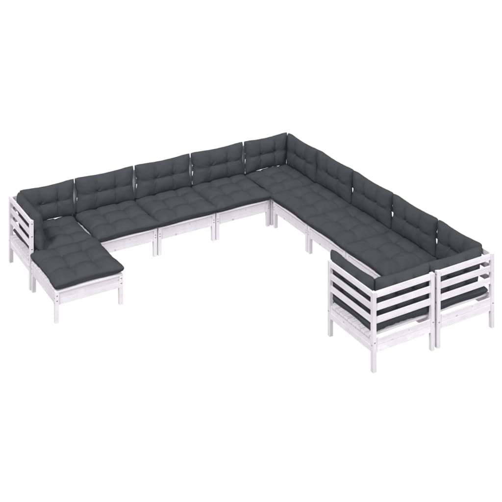 8720286868300_g_en_hd_1 vidaXL 11 Piece Garden Lounge Set with Cushions White Pinewood - Image 3