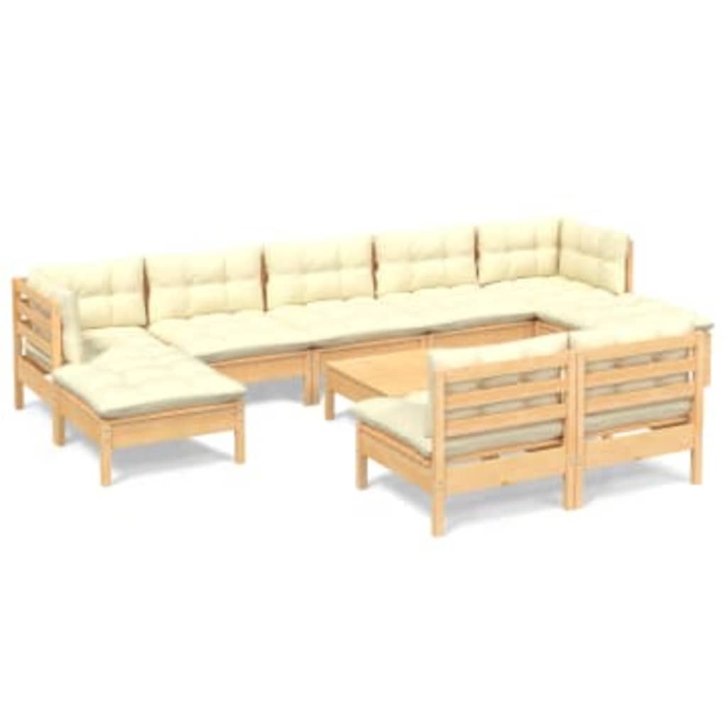 8720286868836_a_en_hd_1 vidaXL 10 Piece Garden Lounge Set with Cream Cushions Pinewood - Image 2