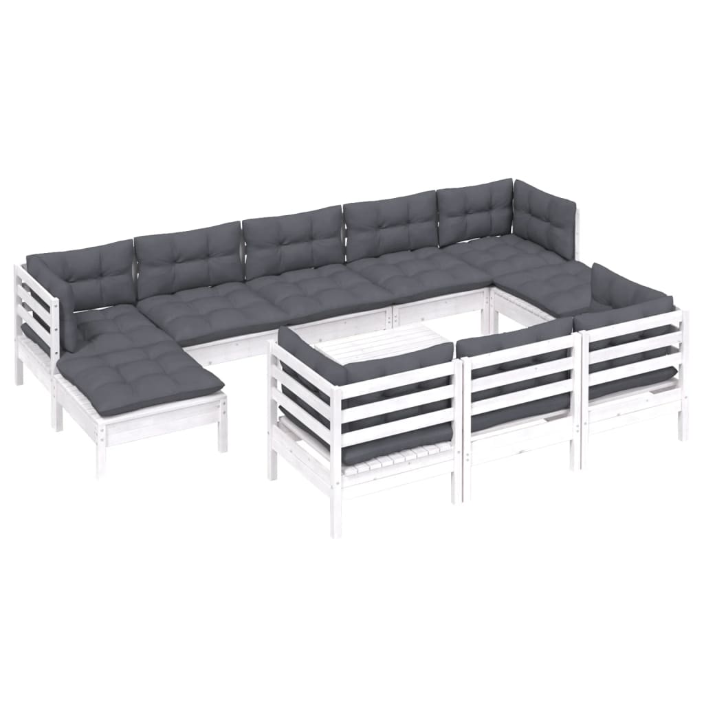 8720286869208_g_en_hd_1 vidaXL 11 Piece Garden Lounge Set with Cushions White Solid Pinewood - Image 3