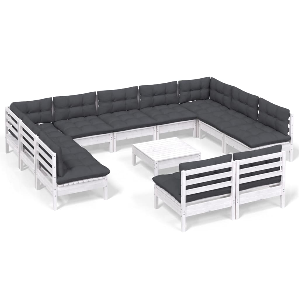 8720286869925_a_en_hd_1 vidaXL 12 Piece Garden Lounge Set with Cushions White Solid Pinewood - Image 2