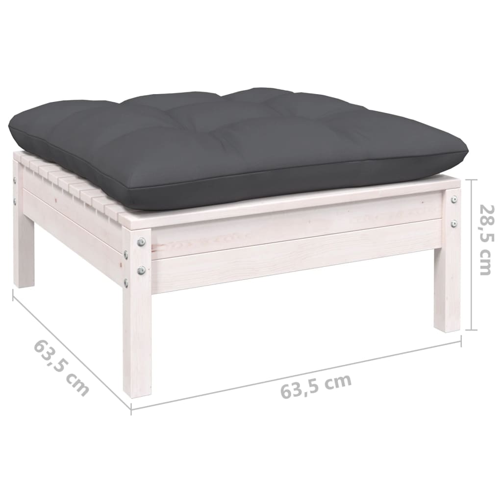 8720286870044_g_en_hd_6 vidaXL 13 Piece Garden Lounge Set with Cushions White Solid Pinewood - Image 8
