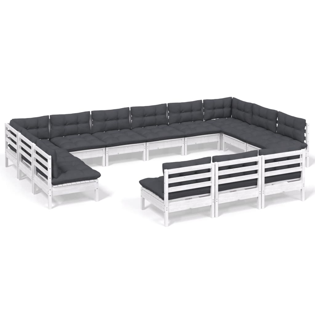 8720286870105_a_en_hd_1 vidaXL 13 Piece Garden Lounge Set with Cushions White Solid Pinewood - Image 2