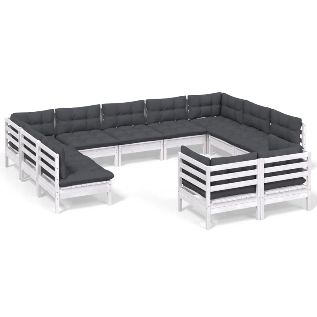 8720286870341_a_en_hd_1 vidaXL 11 Piece Garden Lounge Set with Cushions White Solid Pinewood - Image 2