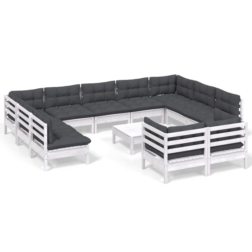 8720286870402_a_en_hd_1 vidaXL 12 Piece Garden Lounge Set with Cushions White Solid Pinewood - Image 2