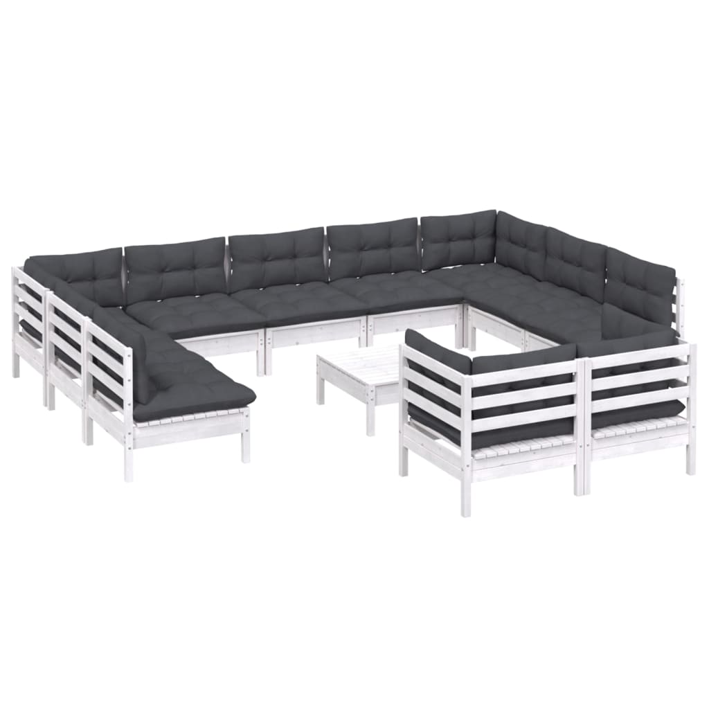 8720286870402_g_en_hd_1 vidaXL 12 Piece Garden Lounge Set with Cushions White Solid Pinewood - Image 3