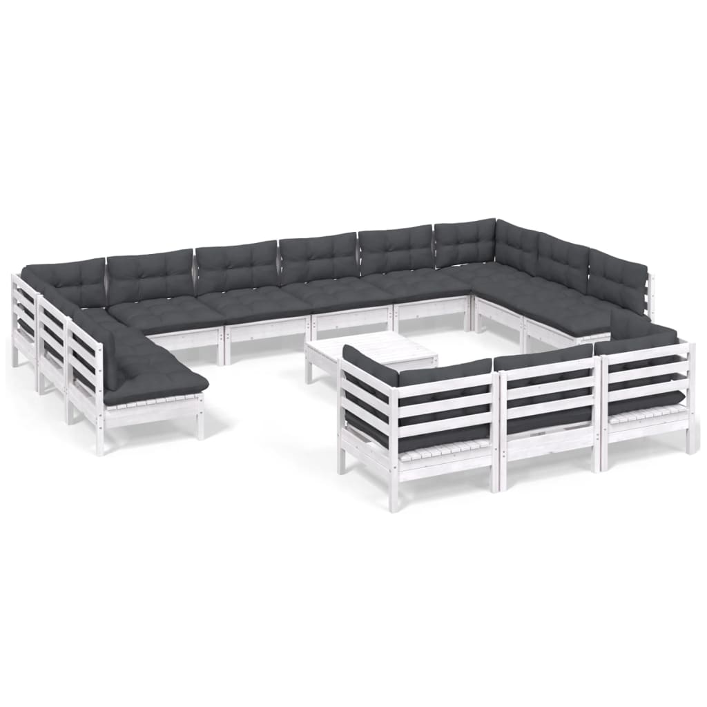 8720286870648_a_en_hd_1 vidaXL 14 Piece Garden Lounge Set with Cushions White Pinewood - Image 2