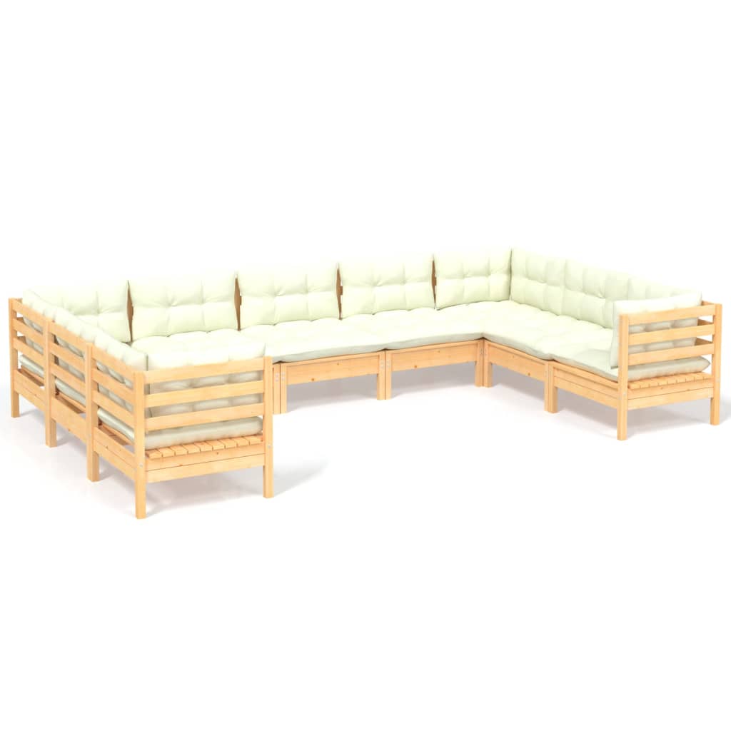 8720286870938_a_en_hd_1 vidaXL 9 Piece Garden Lounge Set with Cream Cushions Pinewood - Image 2