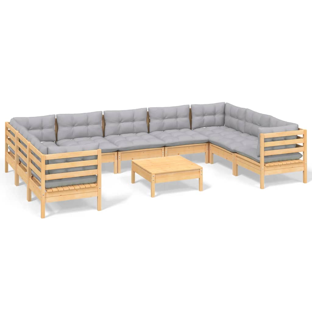 8720286870983_a_en_hd_1 vidaXL 10 Piece Garden Lounge Set with Grey Cushions Pinewood - Image 2